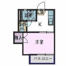 シャンティコーポの物件間取画像